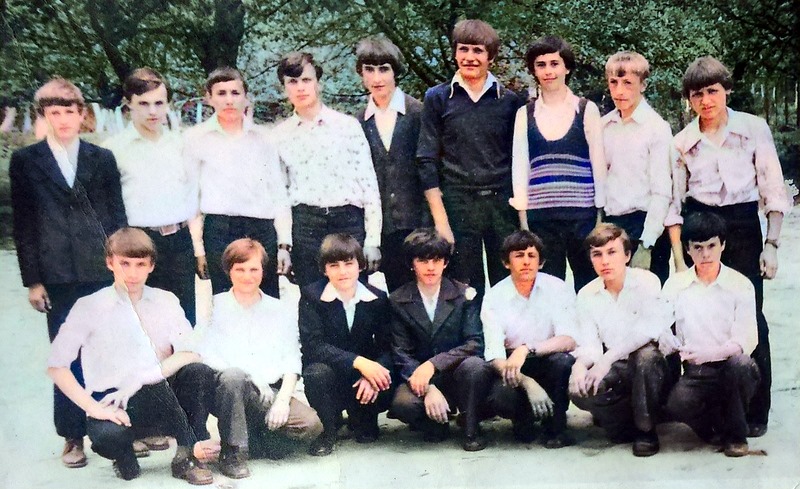Угорницька школа. 8 клас 1979 рік.