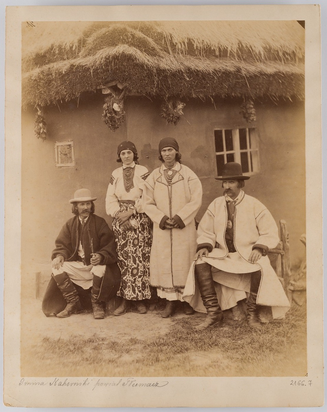 Жителі села Угорники. 1887 рік.