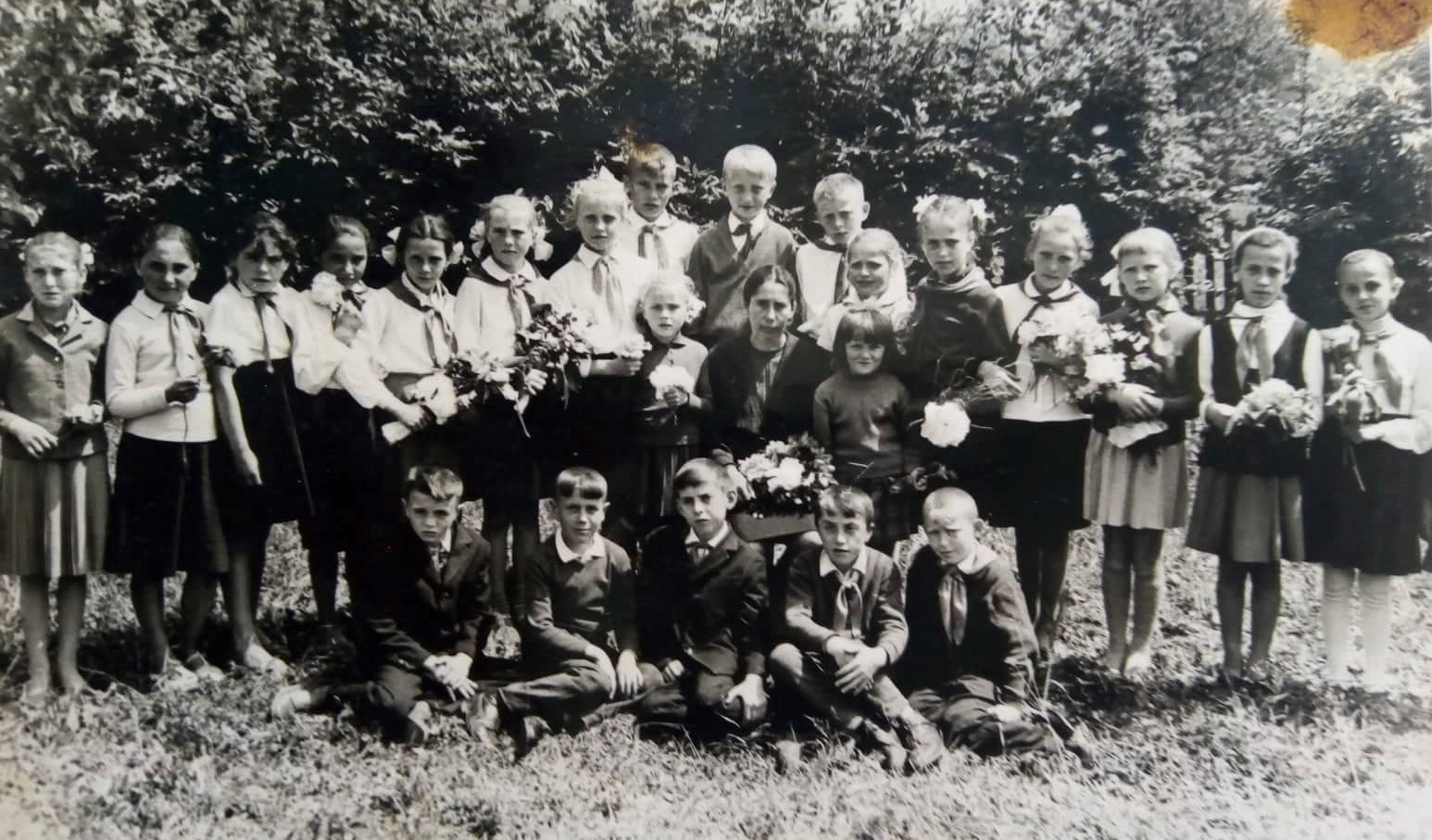 Угорницькі школярі, 1968 рік.