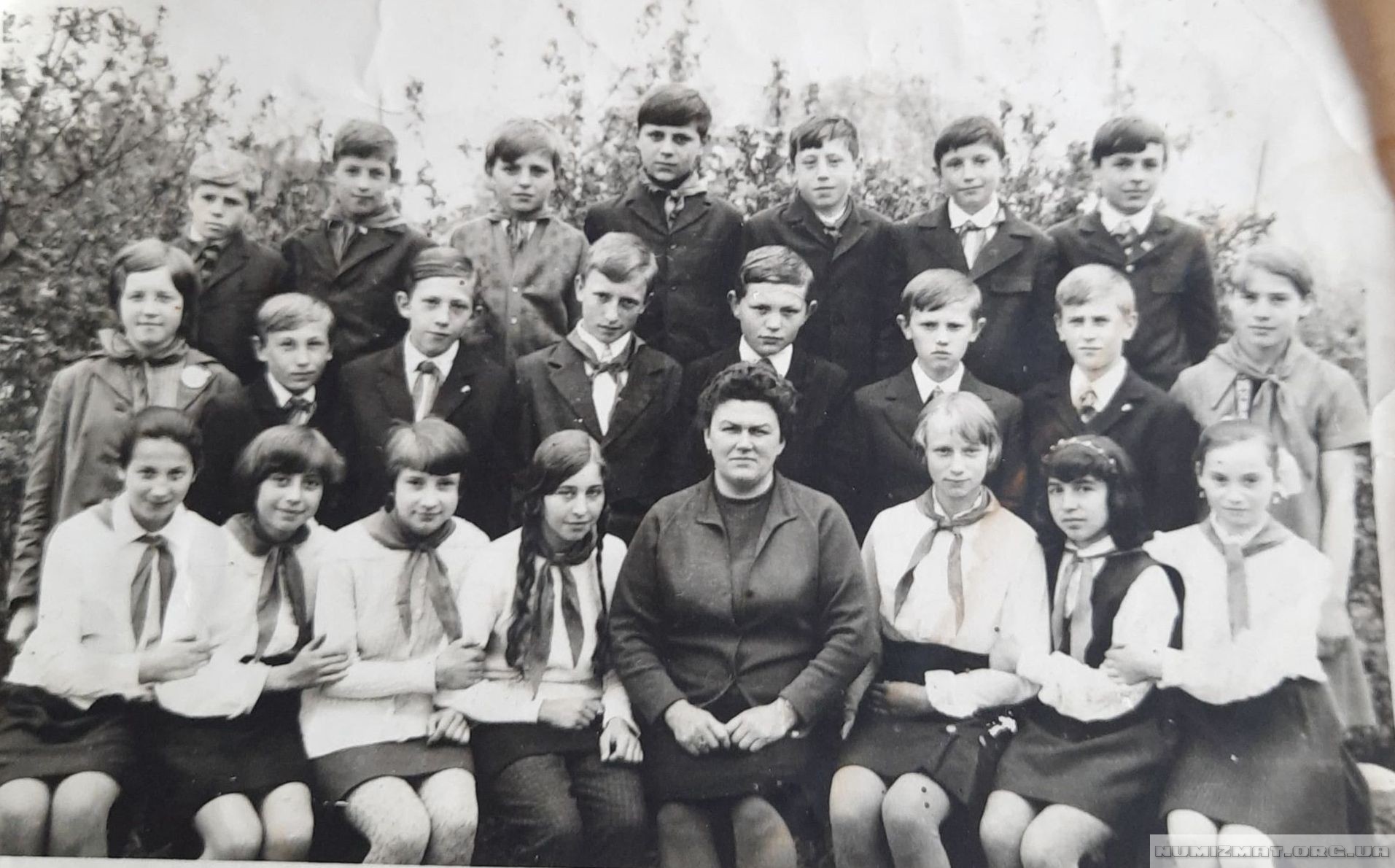7-Б клас Угорницької школи, 1974 рік.