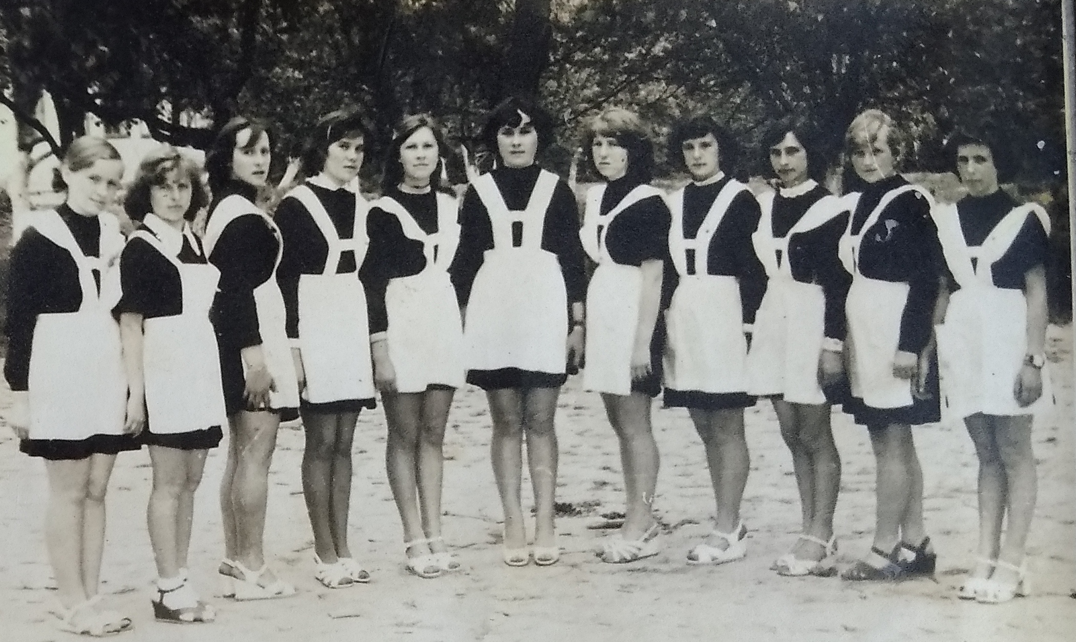 Угорницька школа (дівчата). 8 клас 1979 рік.
