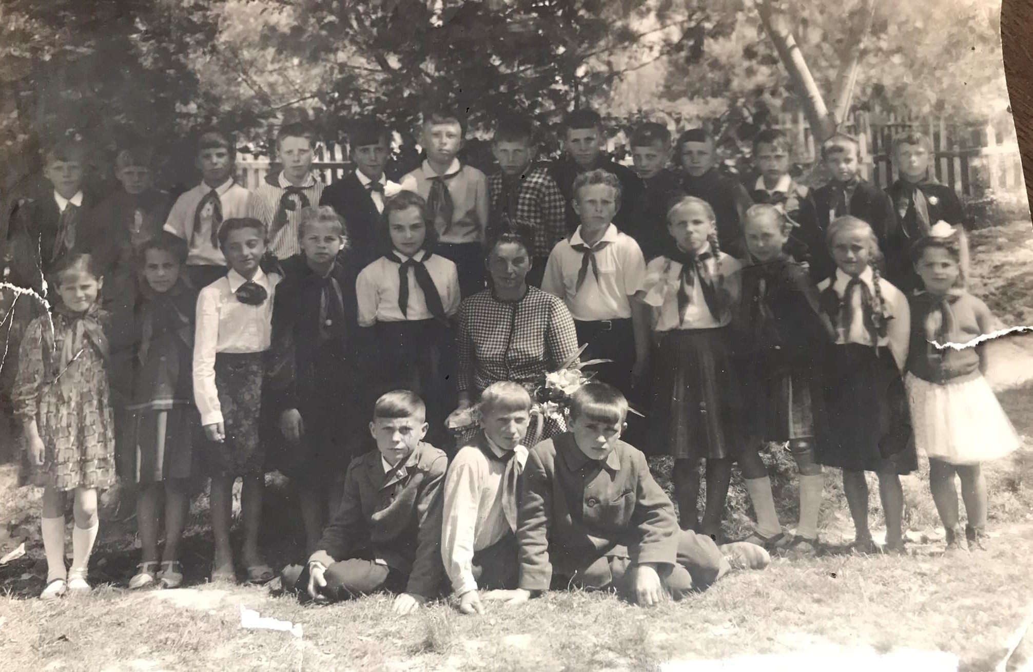 Учні 1955 року Угорники