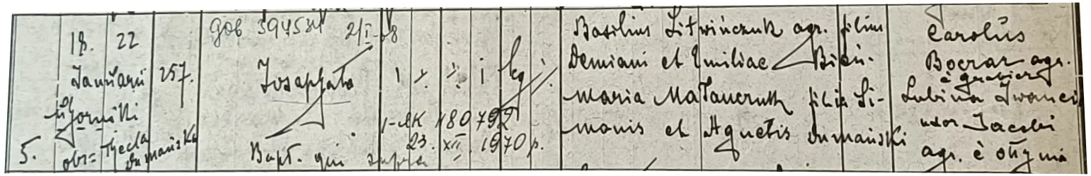 сім'я Ясніковські Угорники 1950