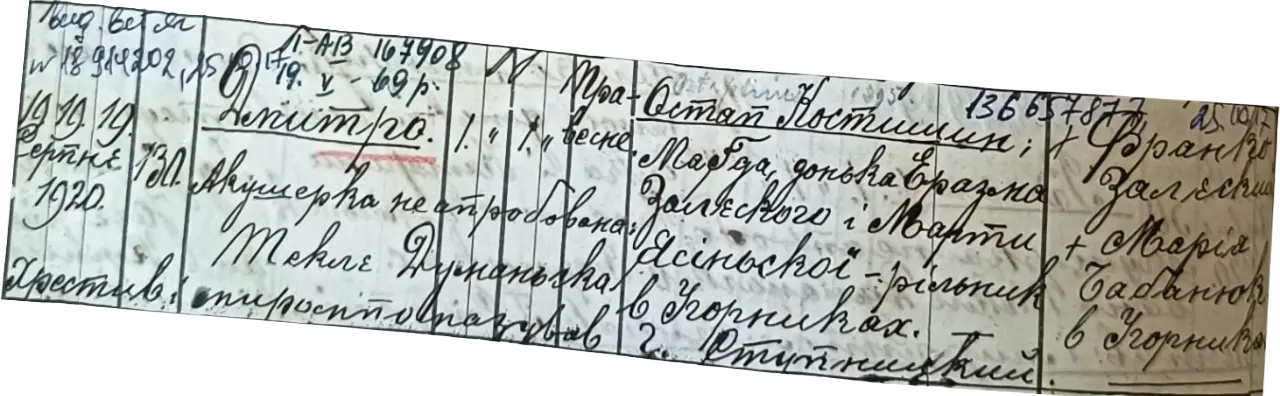 Костишин Дмитро метрика