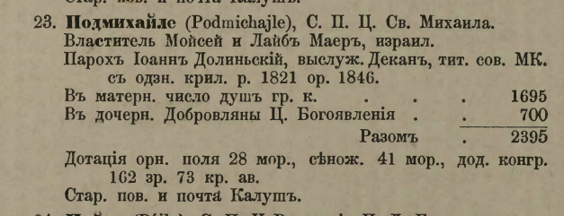 Шематизм Галіції 1882 рік
