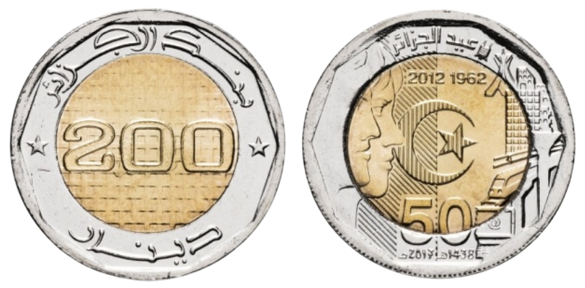 Numizmat - 200 динарів - Алжир - Алжир