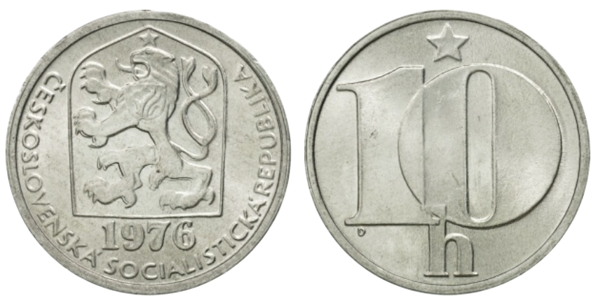10 гелерів - Чехословаччина - Соціалістична Республіка (СSSR)