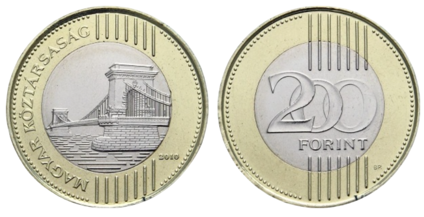 Numizmat - 200 форинтів - Угорщина - Угорщина