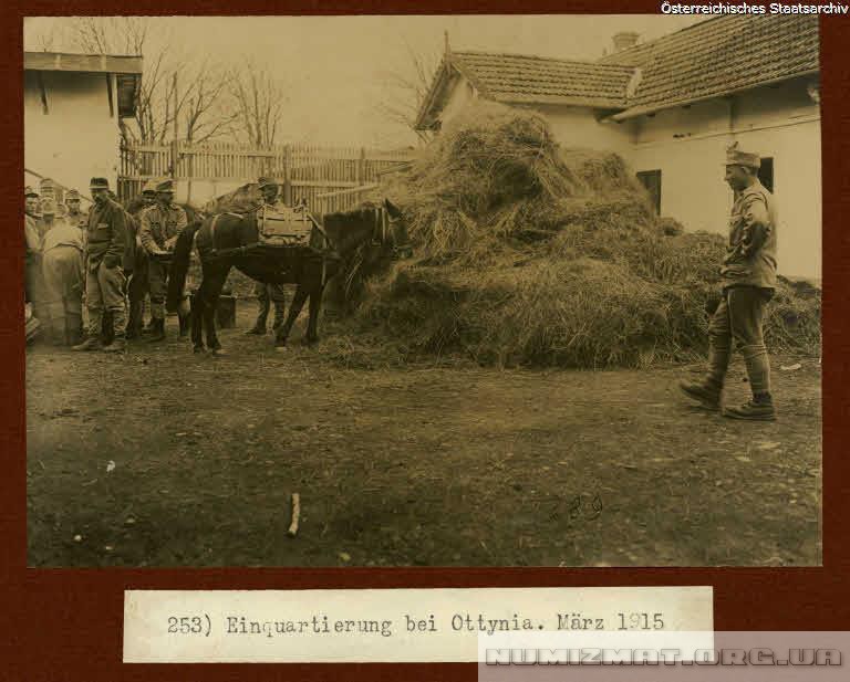 Einquartierung bei Ottynia. Marz 1915.