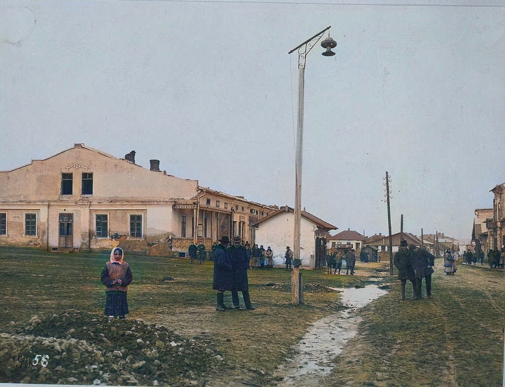 Фото 1917 року. Головна Вулиця, Отинія.